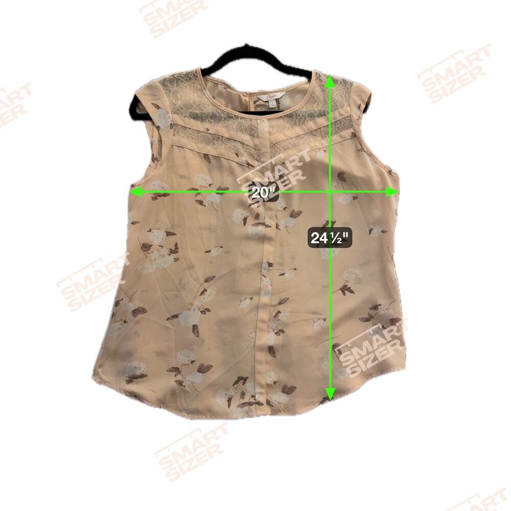 Pink floral shirt by candies size large - Picture 3 of 7